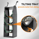 Van Refrigerant Tank Rack Steel Freon Tank Holder - 38" H x 12.2" W x 13" D - MELIPRON