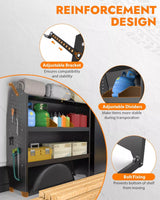 Melipron 46" H x 13" D Steel Cargo Van Shelving Storage-4