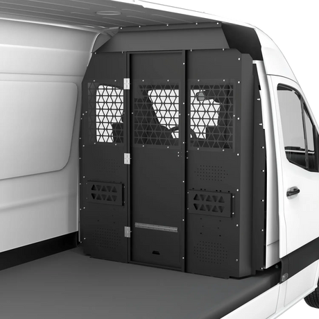 Melipron Van Partition Bulkhead with Swing Door Fit for Sprinter High Roof -2