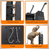 Van Refrigerant Tank Rack Steel Freon Tank Holder - 38" H x 12.2" W x 13" D - MELIPRON