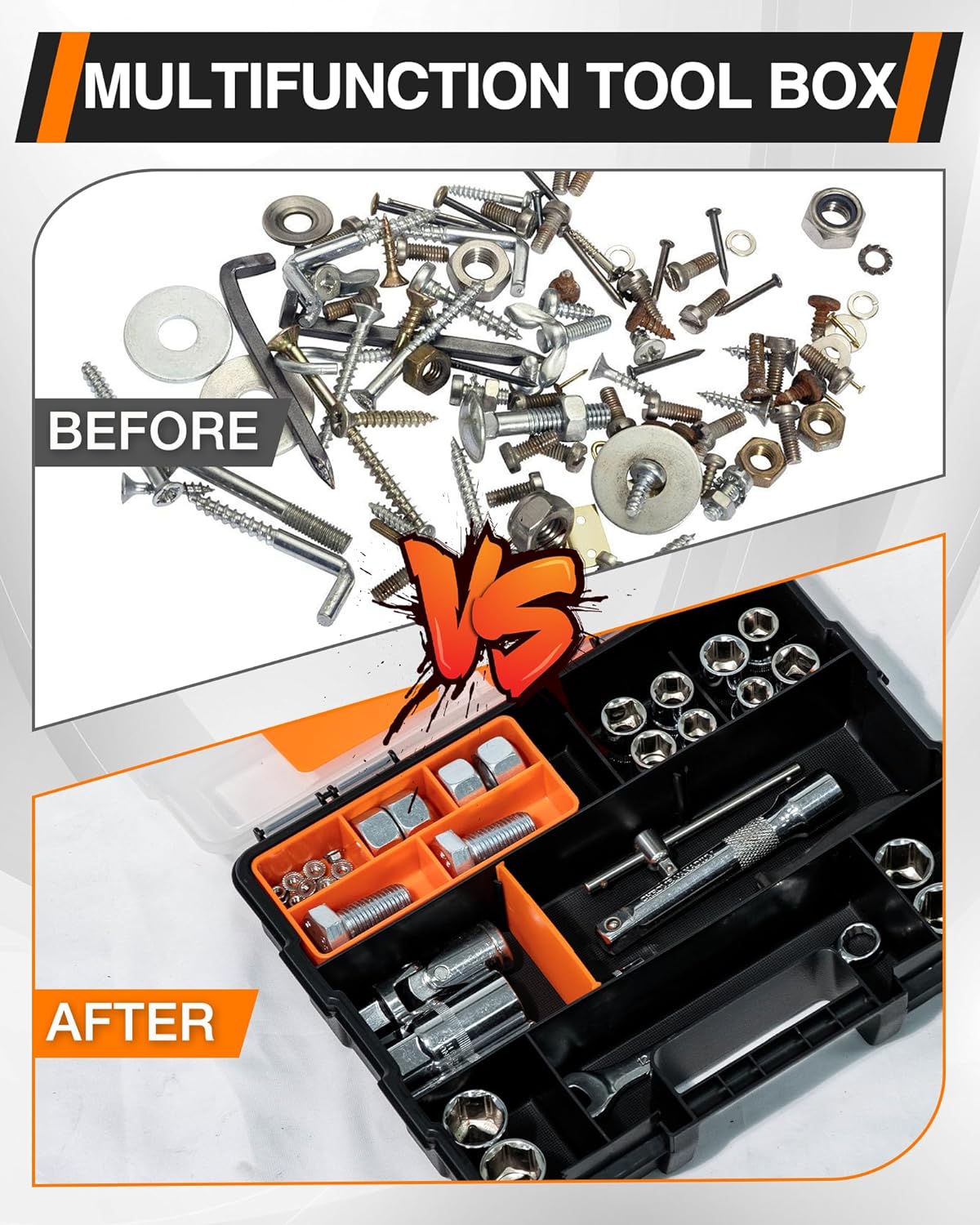 Hanging Tote Kit for Van with 3 Plastic Storage Boxes-11