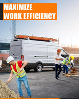 Melipron 2 Crossbars Van Roof Ladder Racks-5