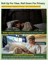 Van Bug Screen Fit For Ford Transit Rear Door Medium Roof Mosquito Net - MELIPRON