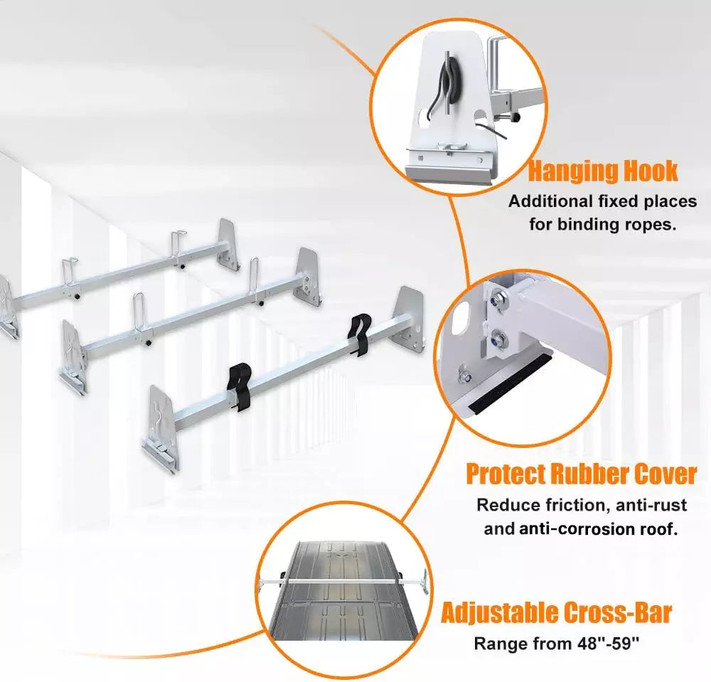 Melipron Van Roof Rack with Cargo Roller-13