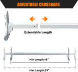 melipron ladder rack for van for 1996-2023 Chevy Express 1500 2500 3500, Ford E-series, GMC Savana-5