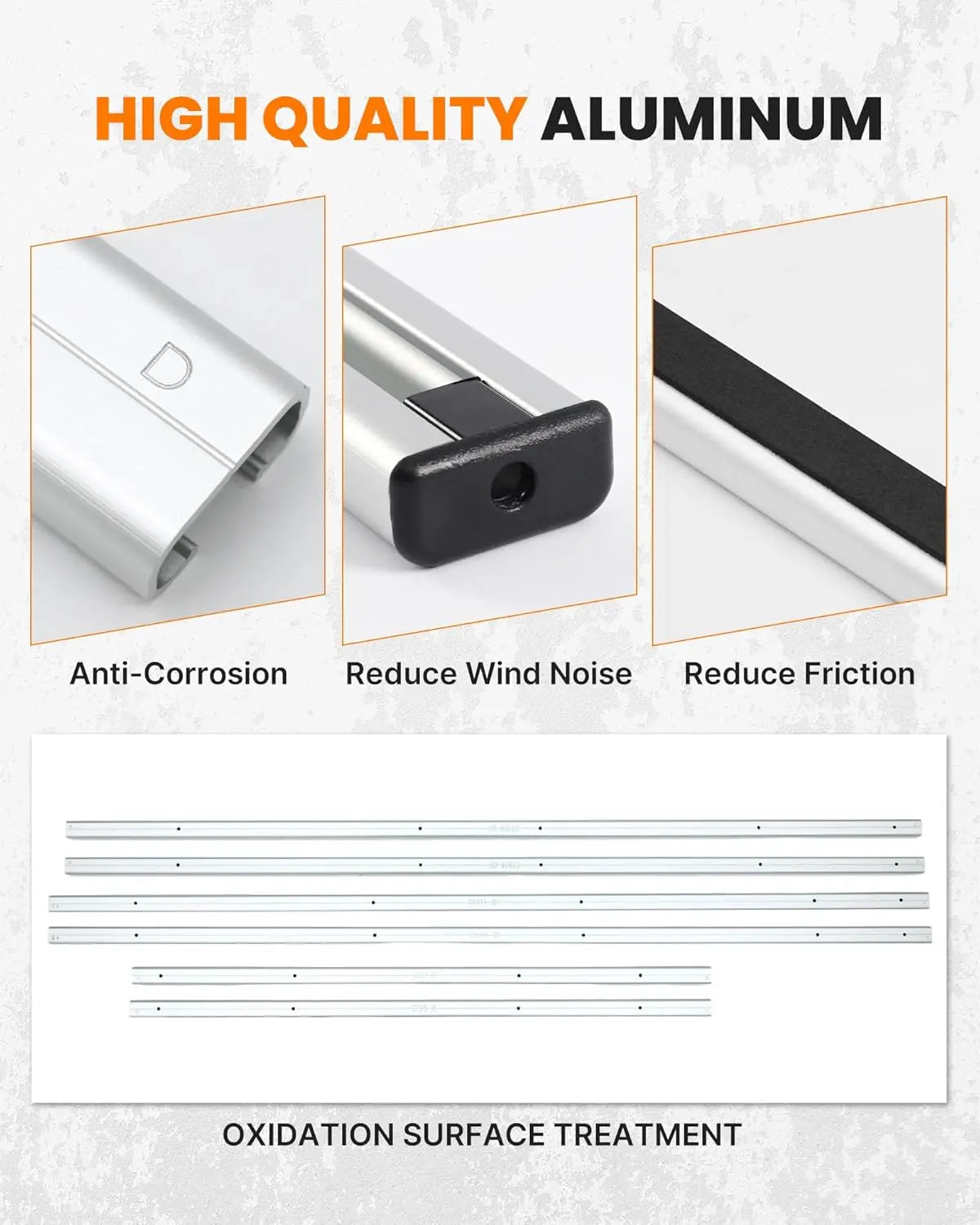 Roof Rack Side Rails Fit for Sprinter Van 170" ext WB-6