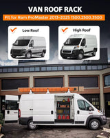 Melipron Van Roof Ladder Racks Fit for RAM ProMaster 2013-On-6
