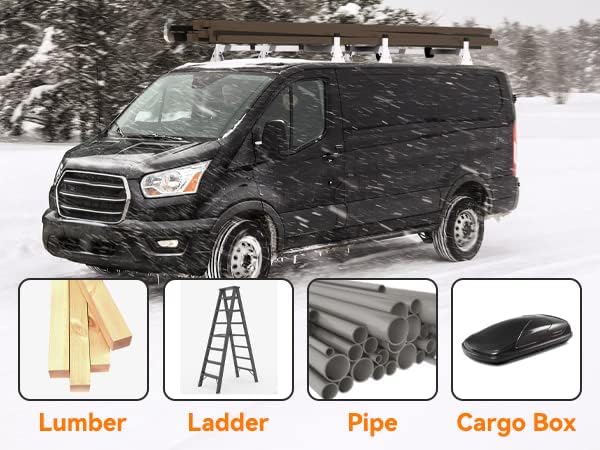 Melipron 54" Van Roof Rack for Ford Transit 150 250 350-13