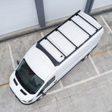Aluminum Van Roof Rack Pro for Ford Transit 148" with Wind Fairing-7