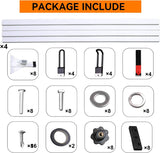 MELIPRON Roof Ladder Rack Fit for 2015-On Ford Transit 150 250 350 4 Crossbars Cargo Van Max Load Capacity 1000lbs-9