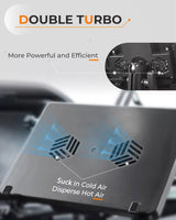 MELIPRON Vehicle Laptop Mount for Truck Car Van Universal Laptop Stand Holder with 3 Types Mounting Brackets for Front Passenger Seat-9