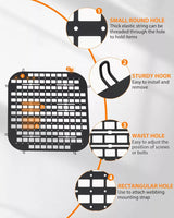 2Pcs Rear Security Window Screens Molle Panel for RAM ProMaster - MELIPRON