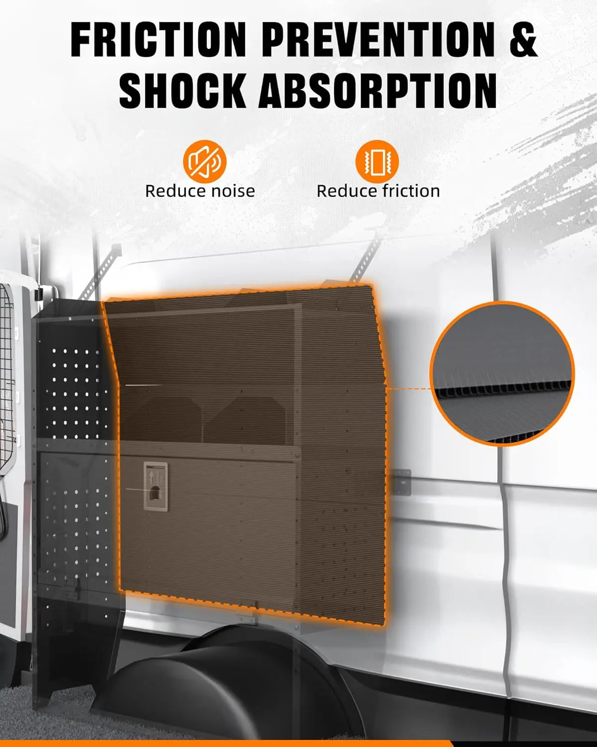Commercial Van Shelving with Door Kit, 42''W x 46''H x 13''D-3