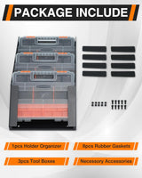 Hanging Tote Kit for Van with 3 Plastic Storage Boxes-13