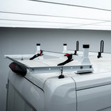 Melipron Van Roof Ladder Racks with Rear Cargo Roller for Ford Transit 150 250 350