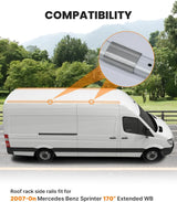 Roof Rack Side Rails Fit for Sprinter Van 170" ext WB-7