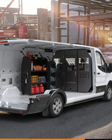 Melipron Van Partition Bulkhead Fit for Ford Transit 150 250 350 Low Roof with Door Handle-6