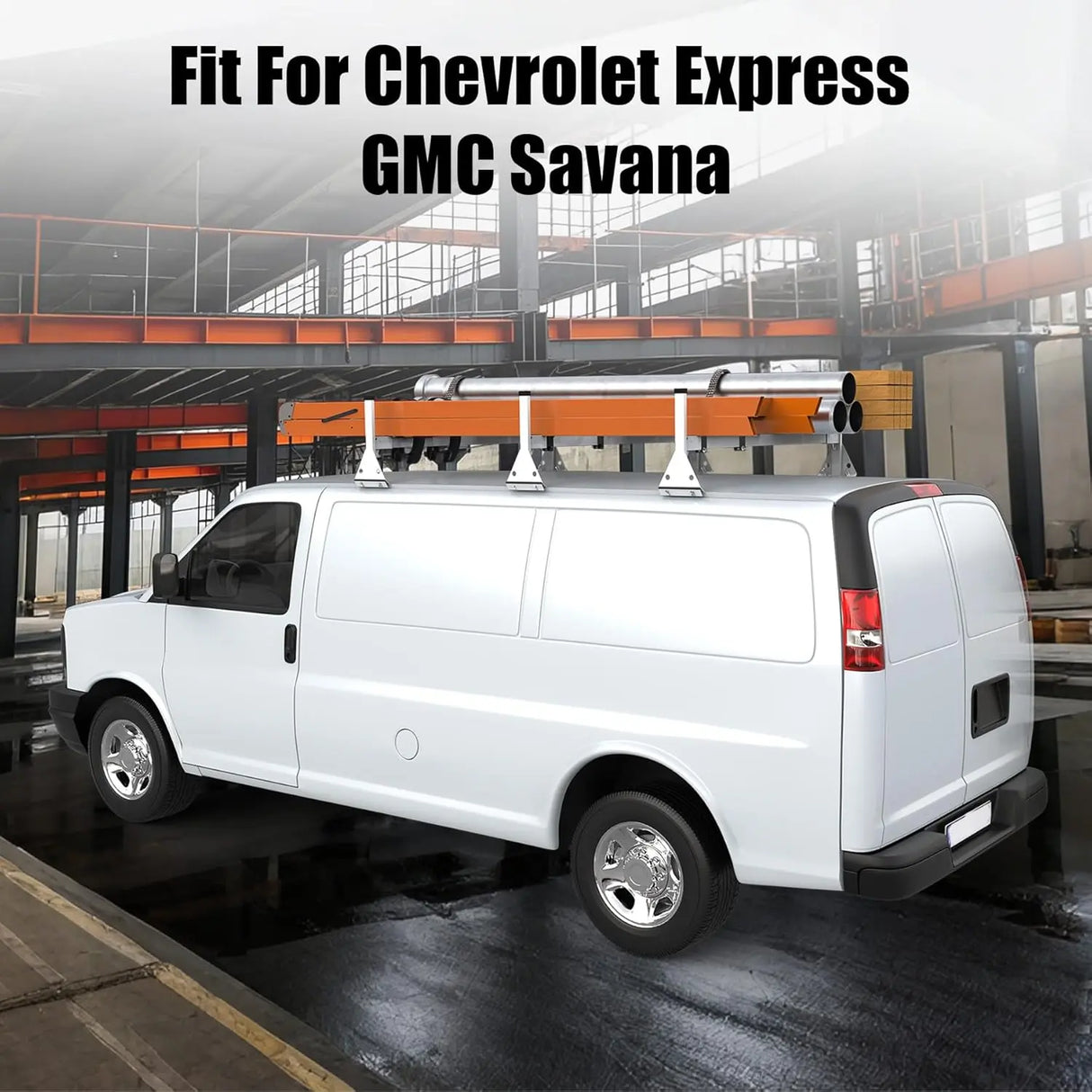800LBS Van Roof Rack Fit for Chevy Express 1500/2500/3500 GMC Savana - MELIPRON
