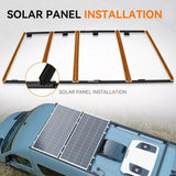 Van Roof Rack Pro for Ford Transit 148" for Solar Panels Installation - MELIPRON