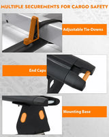 3 Crossbars 63" Aluminum Van Roof Rack for Ford Transit, Ram Promaster, Nissan NV - MELIPRON