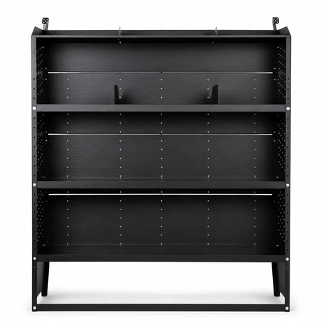 Melipron Ford Transit Van Partition & 52″ W x 60″ H x 13″ D Steel Shelving, Fits Transit 150/250/350 Mid-Roof 2014–2026
