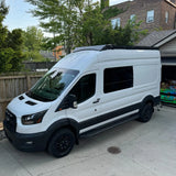 Melipron Aluminum Van Roof Rack Pro for Ford Transit 148" – Solar Panel Brackets & Wind Fairing