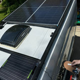 Melipron Aluminum Van Roof Rack Pro for Ford Transit 148" – Solar Panel Brackets & Wind Fairing